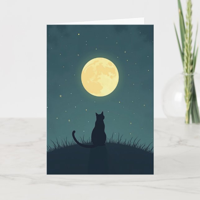Spooky Moonlit Watcher Card (Front)