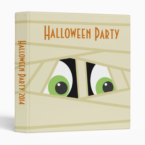 Spooky Mummy Head Halloween Photo Album Binder