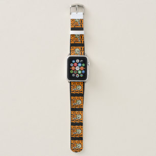Spooky  Mummy Hugging Pumpkin Halloween Apple Watch Band