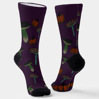 Spooky mushroom socks