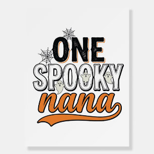 Spooky Nana Halloween Ghost Vintage Shirt Design_1 Foam Board