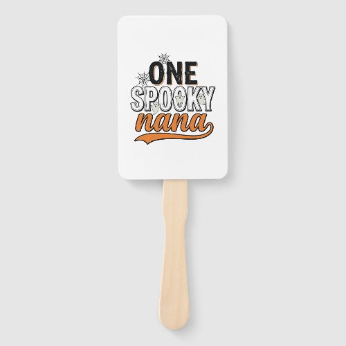 Spooky Nana Halloween Ghost Vintage Shirt Design_1 Hand Fan