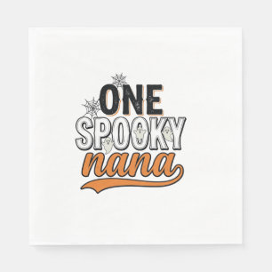 Spooky Nana Halloween Ghost Vintage Shirt Design_1 Napkins