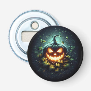 Spooky nature glowing Halloween pumpkin Bottle Opener