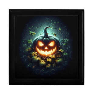 Spooky nature glowing Halloween pumpkin Gift Box