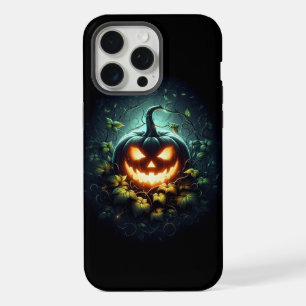 Spooky nature glowing Halloween pumpkin iPhone 15 Pro Max Case