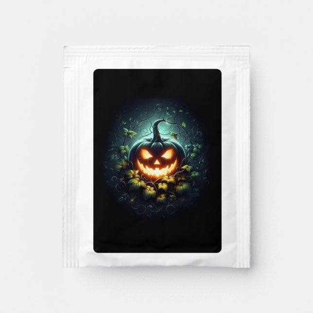 Spooky nature glowing Halloween pumpkin Tea Bag Drink Mix (Front)