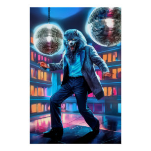 Spooky Night Fever, Wolfman Moves  Poster