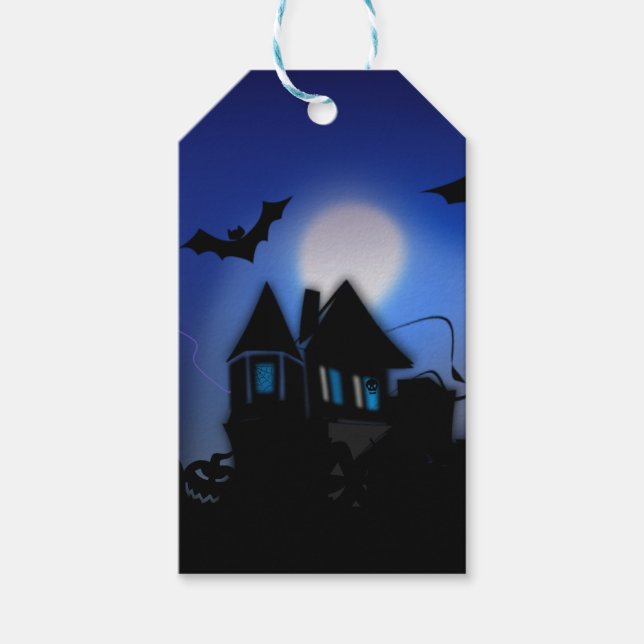 Spooky Night, Halloween Gift Tags (Front)