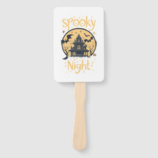 Spooky Night Halloween Hand Fan