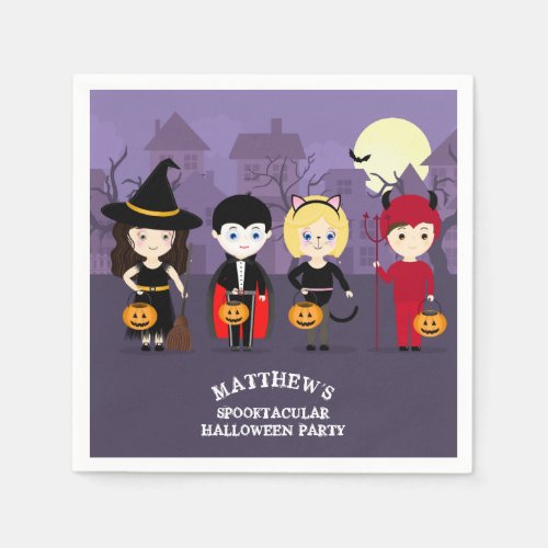 Spooky Night Halloween Party Napkins