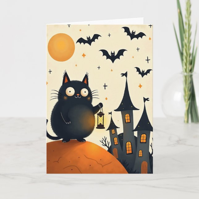 Spooky Night Lantern Card (Front)