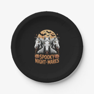 Spooky Night Mares Halloween Horse Paper Plates