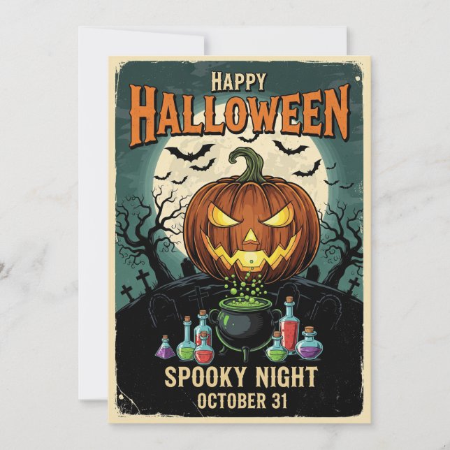 Spooky Night Party Invitation (Front)