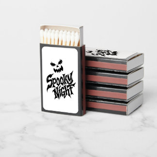 Spooky night Pumpkin face Matchboxes