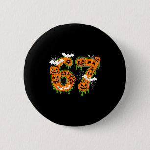 Spooky Number 67 In Halloween For Everyone Button