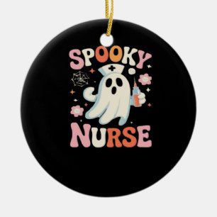 Spooky Nurse Classic T-Shirt_1 Ceramic Ornament