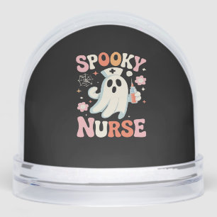Spooky Nurse Classic T-Shirt_1 Snow Globe