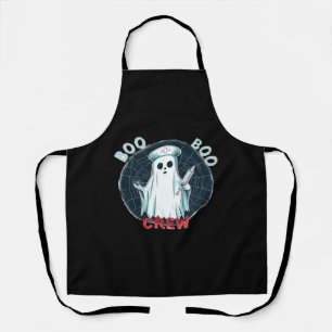 Spooky Nurse Ghost Haunted Hospital Crew Ghostly N Apron