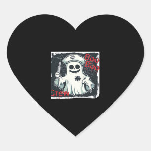 Spooky Nurse Ghost Haunted Hospital Crew Ghostly N Heart Sticker
