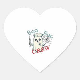 Spooky Nurse Ghost Haunted Hospital Crew Ghostly N Heart Sticker