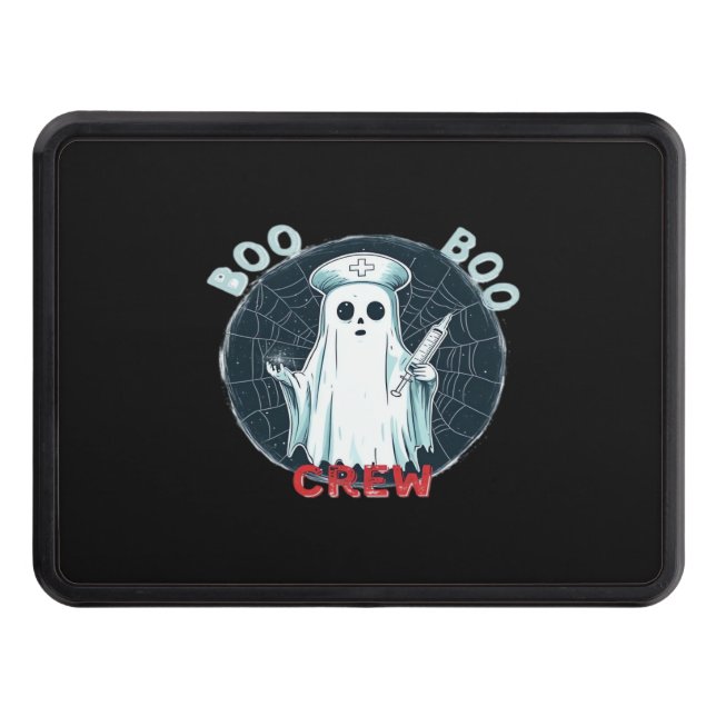 Spooky Nurse Ghost Haunted Hospital Crew Ghostly N Hitch Cover (Front)