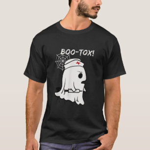 Spooky Nurse Halloween Boo tox Botox Plastic Surge T-Shirt