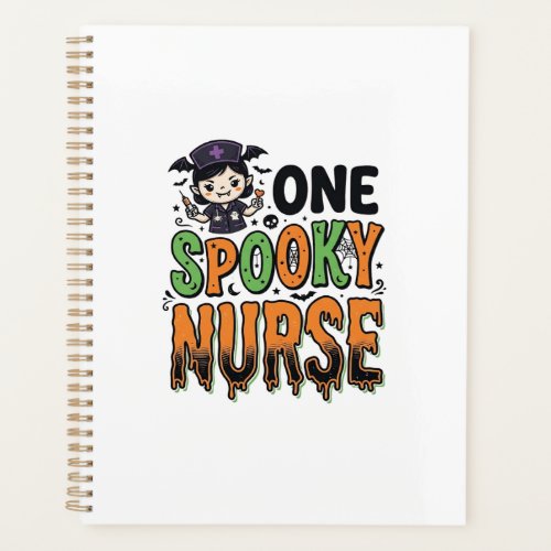 Spooky Nurse Halloween Vintage Engraving Design_1 Planner