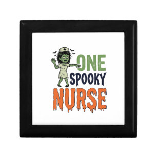 Spooky Nurse Halloween Vintage Vector Design_1 Gift Box
