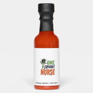 Spooky Nurse Halloween Vintage Vector Design_1 Hot Sauces