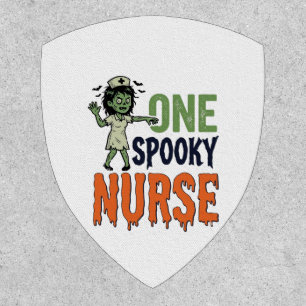 Spooky Nurse Halloween Vintage Vector Design_1 Patch