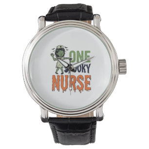 Spooky Nurse Halloween Vintage Vector Design_1 Watch