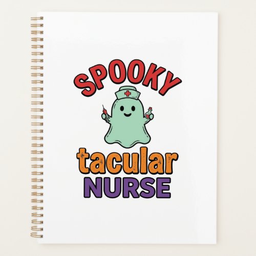 Spooky Nurse Halloween Vintage Vector Shirt Design Planner