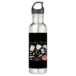 Spooky Nurse Life Oversized T-Shirt Stainless Steel Water Bottle