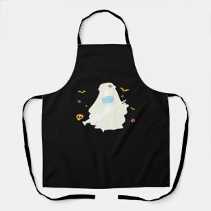 Spooky Nurse Practitioner Cute Halloween Oversized Apron
