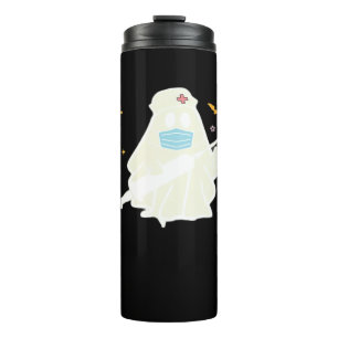 Spooky Nurse Practitioner Cute Halloween Oversized Thermal Tumbler
