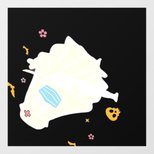 Spooky Nurse Practitioner Cute Halloween Oversized Wall Decal