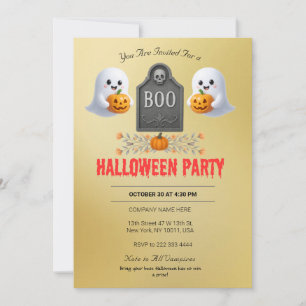 Spooky Office Halloween Party Invitation