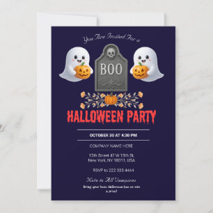 Spooky Office Halloween Party Invitation