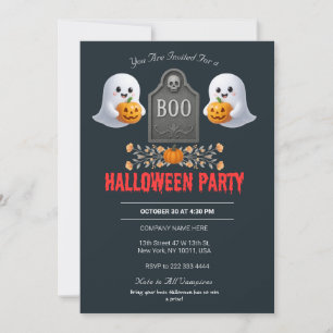 Spooky Office Halloween Party Invitation