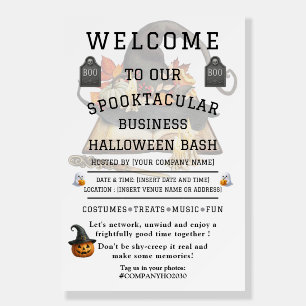 Spooky Office Halloween Party Welcome Sign