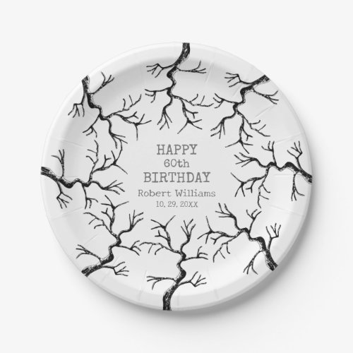 Spooky Old Oak Ink Party Plates