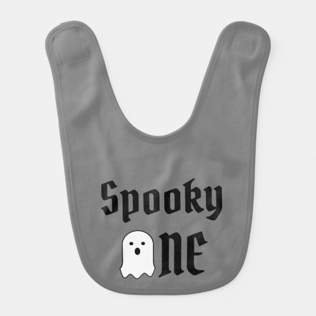 Spooky One 1st Birthday Baby Bib (Front)