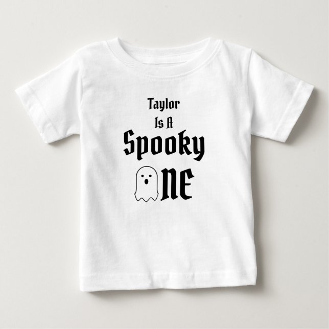 Spooky One 1st Birthday Baby T-Shirt (Front)
