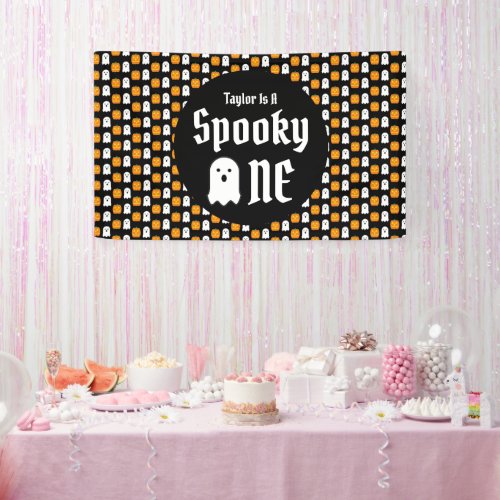 Spooky One 1st Birthday Banner