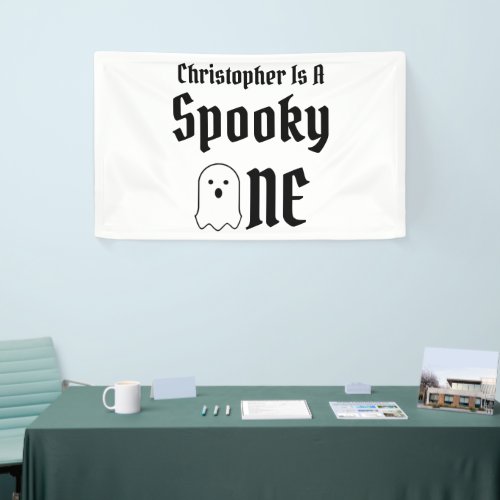 Spooky One 1st Birthday Banner