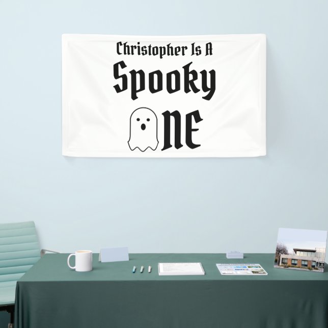 Spooky One 1st Birthday Banner (Tradeshow)