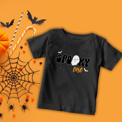 Spooky One 1st Birthday Cute Ghost Baby T_Shirt