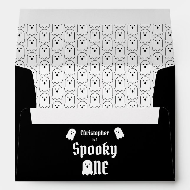 Spooky One 1st Birthday Envelope (Back (Bottom))