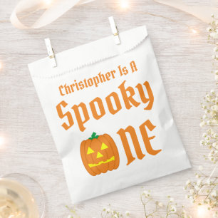 Spooky One 1st Birthday Favor Bag